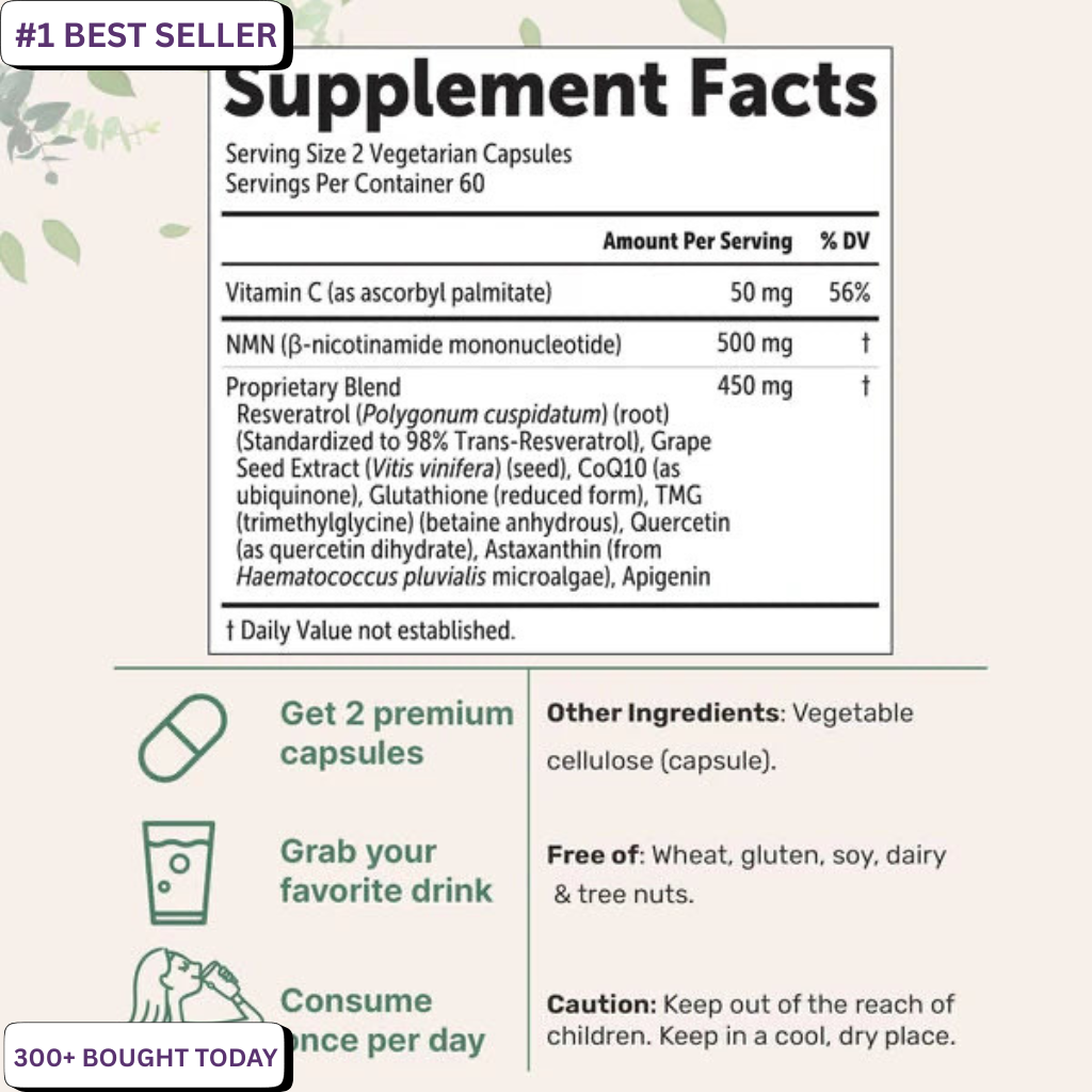 NMN Ultimate 10-in-1 | 1,000mg per Serving